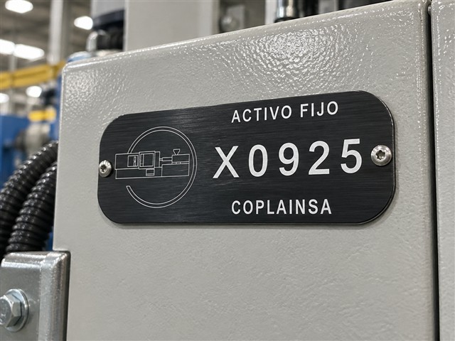 Etiqueta negra de activo fijo X0925