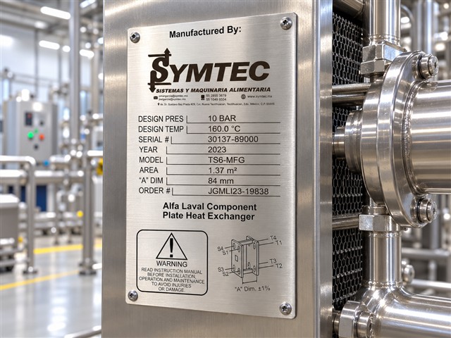 Datos de fabricación Symtec