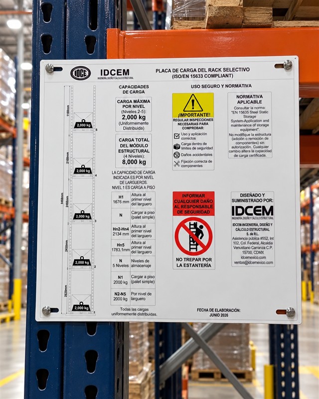 Panel de instrucciones para equipo IDEM