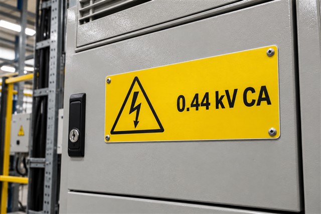 Identificación de tensión de 0.44 kV CA