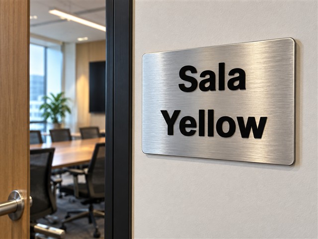 Placa para Sala Yellow
