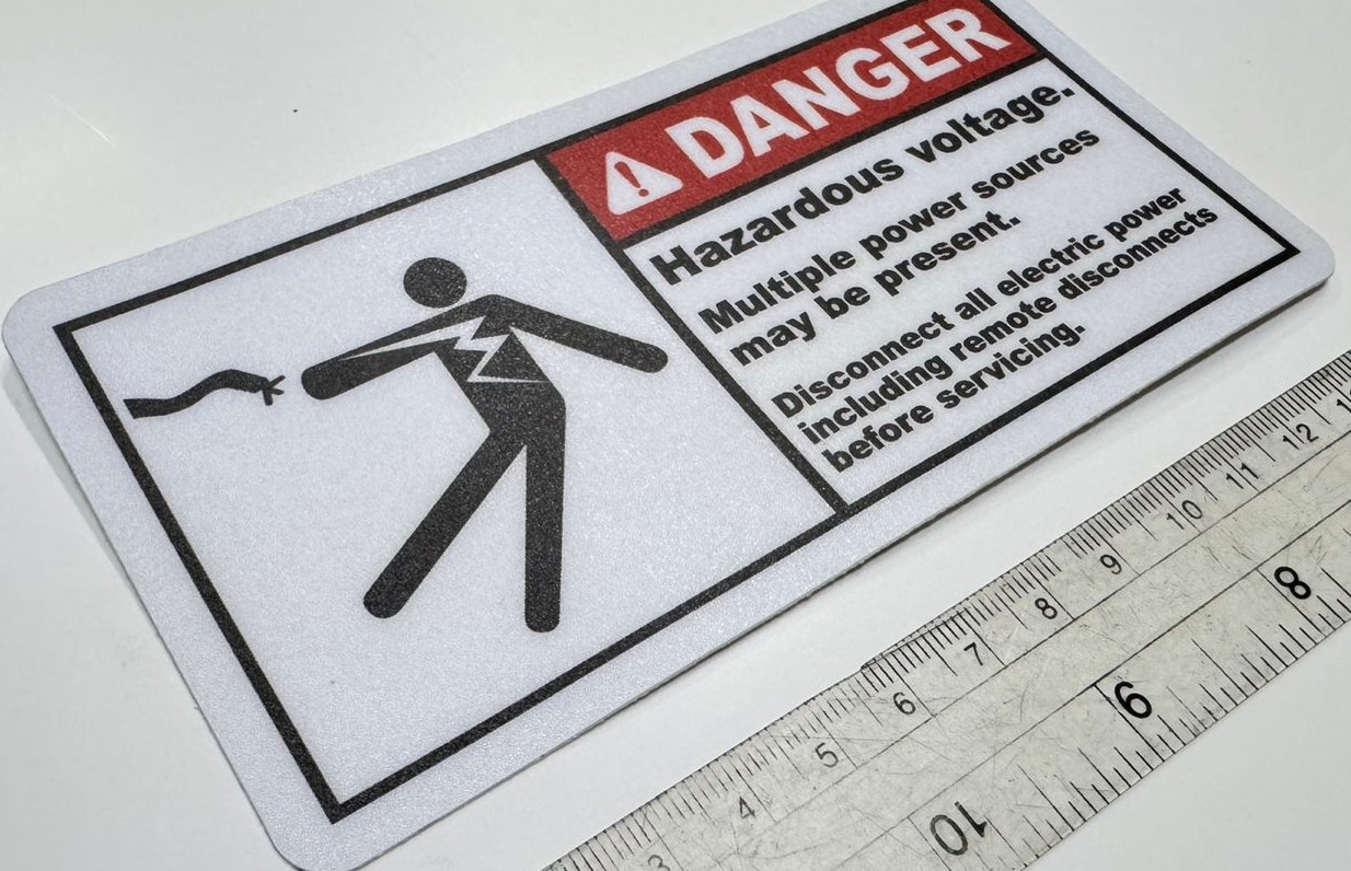 Etiqueta de seguridad